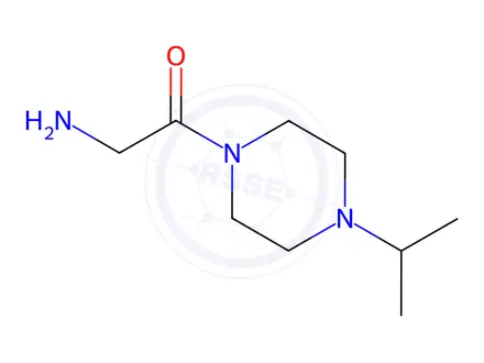 Chemical structure of 2-Amino-1-(4-isopropylpiperazin-1-yl)ethanone Dihydrochloride