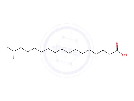 Chemical structure of 16-Methylheptadecanoic acid