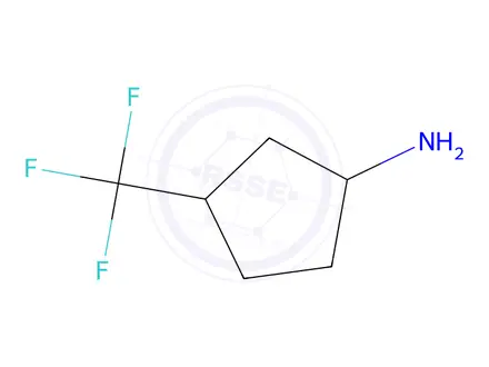 Chemical structure of 3-(Trifluoromethyl)cyclopentan-1-amine