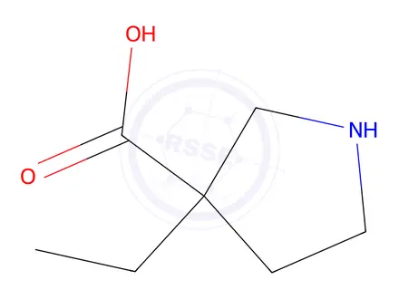Chemical structure of 3-Ethylpyrrolidine-3-carboxylic acid