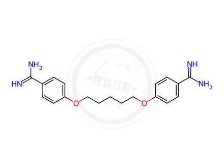 Chemical structure of Pentamidine