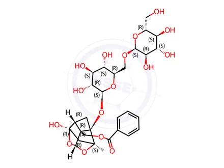 Chemical structure of Isomaltopaeoniflorin
