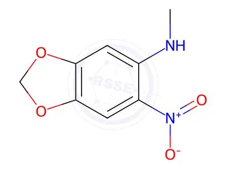 Chemical structure of N-methyl-6-nitrobenzo[d][1,3]dioxol-5-amine
