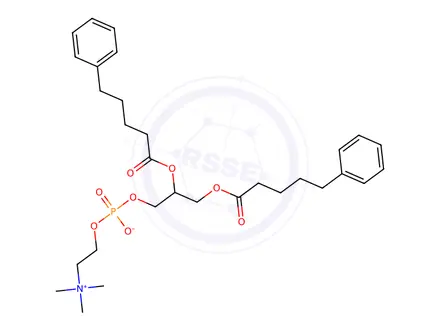 Chemical structure of 1,2-diphenylvaleroyl-3-phosphatidylcholine