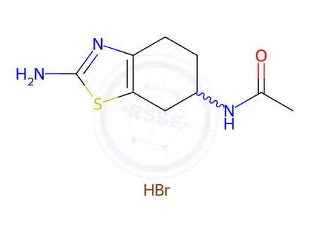 Chemical structure of N-(2-Amino-4,5,6,7-tetrahydro-6-benzothiazolyl)acetamide Hydrobromide