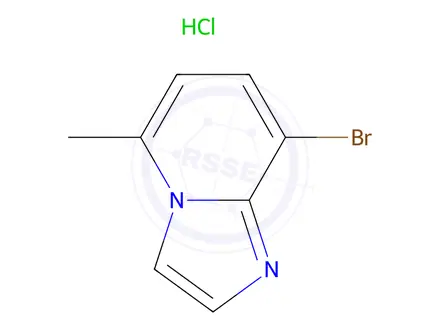 Chemical structure of 8-Bromo-5-methylimidazo[1,2-a]pyridine, hydrochloride