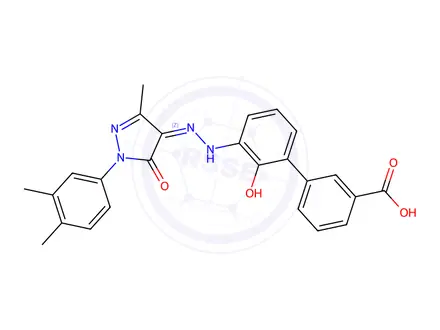 Chemical structure of Eltrombopag