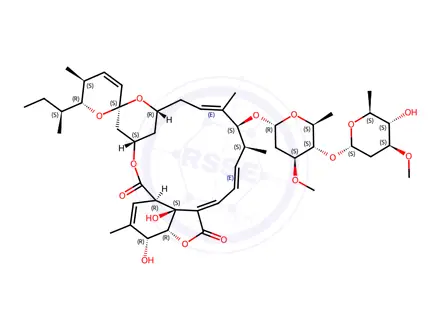 Chemical structure of 8a-Oxo Avermectin B1a