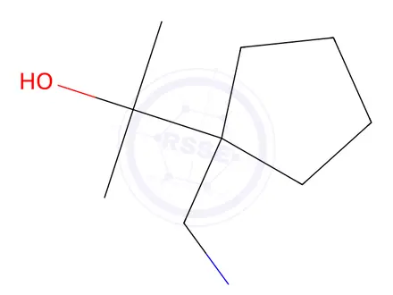 Chemical structure of 2-(1-(Aminomethyl)cyclopentyl)propan-2-ol