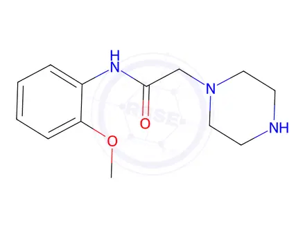 Chemical structure of N-(2-methoxyphenyl)-2-(piperazin-1-yl)acetamide hydrochloride