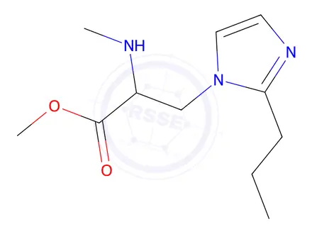 Chemical structure of Methyl 2-(methylamino)-3-(2-propyl-1h-imidazol-1-yl)propanoate