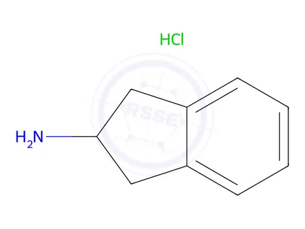 Chemical structure of 2-Aminoindan hydrochloride