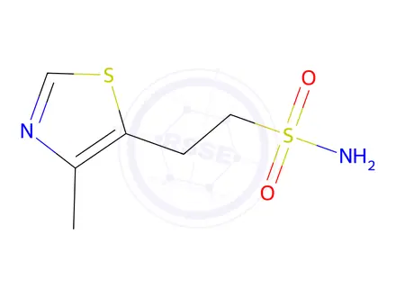 Chemical structure of 2-(4-methyl-1,3-thiazol-5-yl)ethane-1-sulfonamide