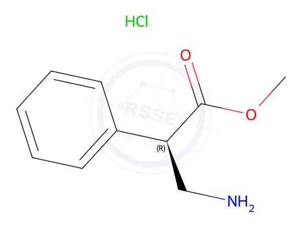 Chemical structure of Methyl (R)-3-amino-2-phenylpropanoate hydrochloride