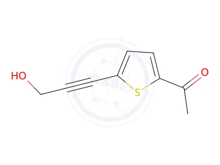 Chemical structure of 1-[5-(3-HYDROXYPROP-1-YNYL)-2-THIENYL]ETHAN-1-ONE