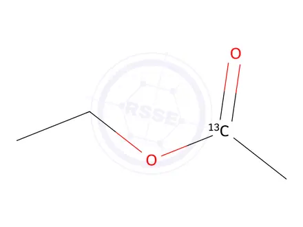 Chemical structure of ETHYL ACETATE (1-13C)