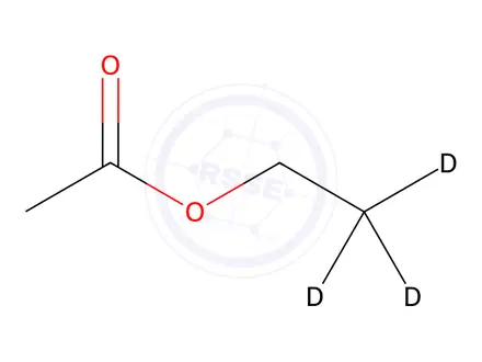 Chemical structure of Ethyl Acetate-2,2,2-[D3]