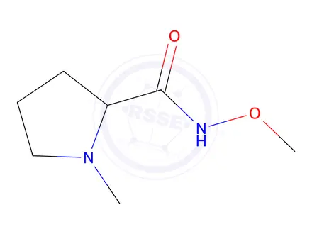 Chemical structure of N-methoxy-1-methylpyrrolidine-2-carboxamide