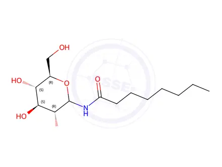 Chemical structure of N-octanoylglucosylamine