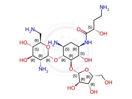 Chemical structure of Amikacin Impurity 36