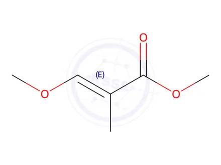 Chemical structure of Methyl (E)-3-Methoxy-2-Methylpropenoate