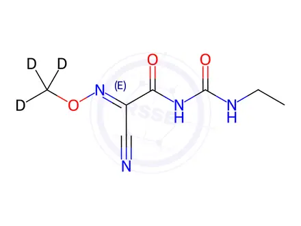 Chemical structure of Cymoxanil-d3