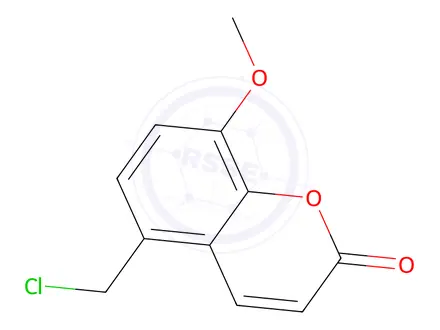 Chemical structure of 8-Methoxy-5-(chloromethyl)coumarin