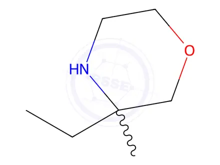 Chemical structure of 3-Ethyl-3-methylmorpholine