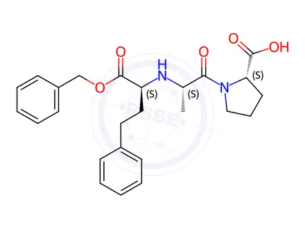 Chemical structure of Enalaprilat Benzyl Ester