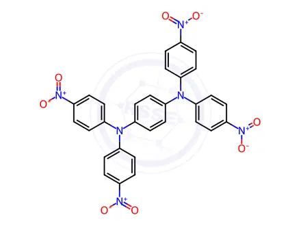 Chemical structure of N,N,N',N'-Tetrakis(4-nitrophenyl)-1,4-phenylenediamine