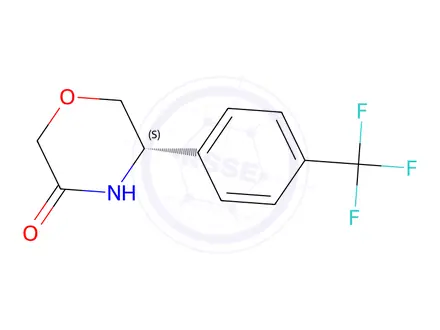Chemical structure of (5s)-5-[4-(trifluoromethyl)phenyl]morpholin-3-one