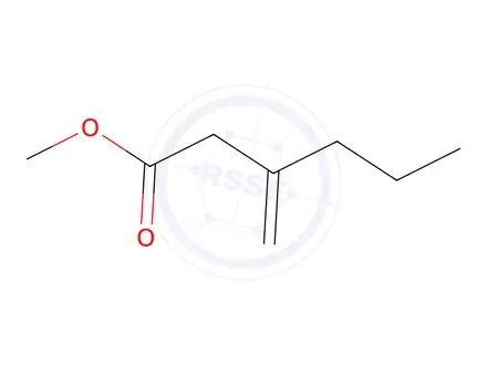 Chemical structure of Hexanoic Acid, Methyl 3-Methylenehexanoate