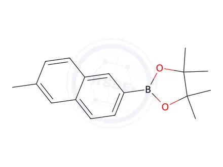 Chemical structure of 4,4,5,5-Tetramethyl-2-(6-methylnaphthalen-2-yl)-1,3,2-dioxaborolane