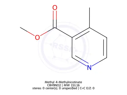 Chemical structure of Methyl 4-Methylnicotinate