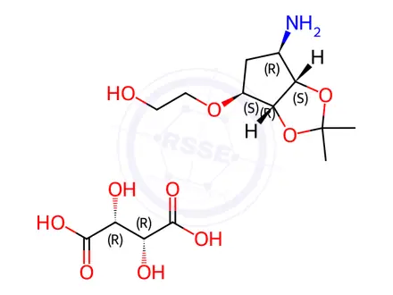 Chemical structure of Ticagrelor Impurity C