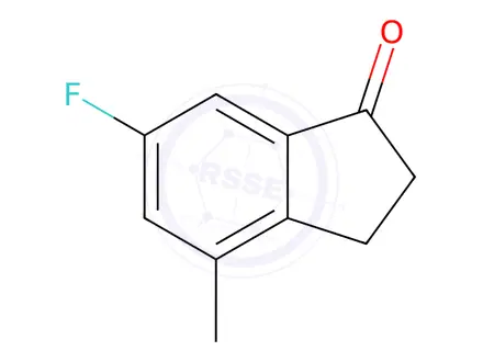 Chemical structure of 6-Fluoro-4-methyl-indan-1-one