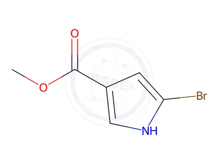 Chemical structure of Methyl5-bromo-1H-pyrrole-3-carboxylate