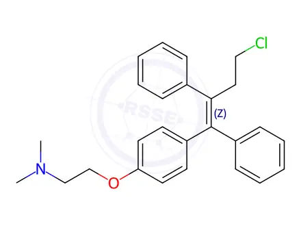 Chemical structure of Toremifene