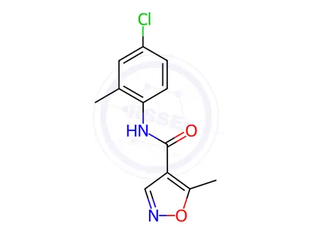 Chemical structure of N-(4-Chloro-2-methylphenyl)-5-methylisoxazole-4-carboxamide