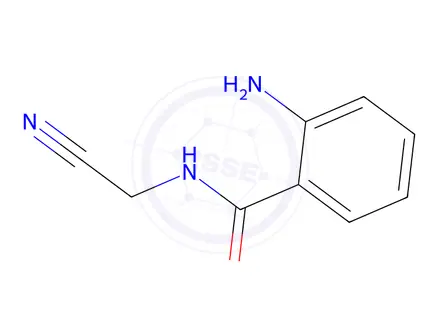 Chemical structure of 2-amino-N-(cyanomethyl)benzamide