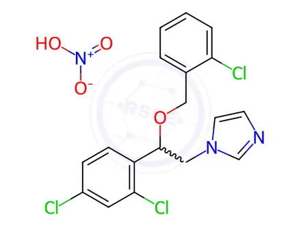 Chemical structure of Miconazole EP Impurity I(Nitrate)