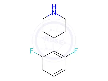 Chemical structure of 4-(2,6-Difluorophenyl)piperidine