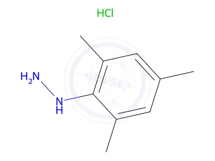 Chemical structure of 2,4,6-Trimethylphenylhydrazine Hydrochloride