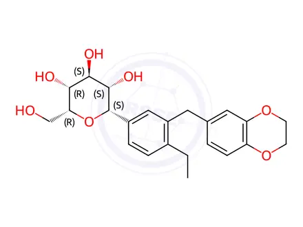Chemical structure of Licogliflozin Impurity 1