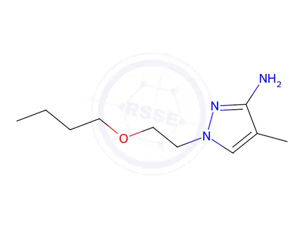 Chemical structure of 1-(2-Butoxyethyl)-4-methyl-1h-pyrazol-3-amine