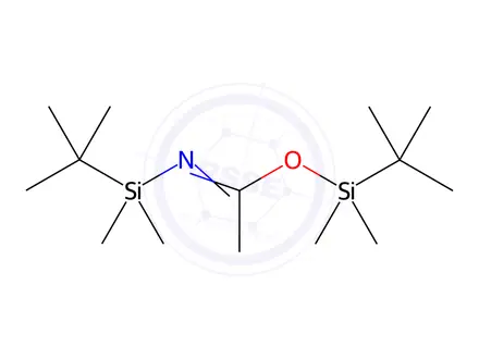 Chemical structure of N,O-Bis(tert-butyldimethylsilyl)acetamide