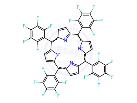 Chemical structure of (5,10,15,20-Tetrakis(pentafluorophenyl)porphinato)zinc