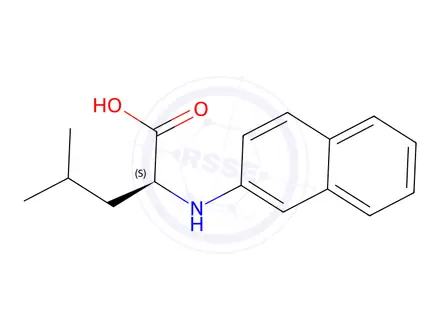 Chemical structure of N-2-Naphthalenyl-L-leucine
