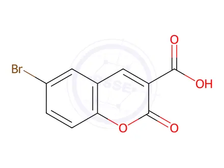Chemical structure of 6-BROMOCOUMARIN-3-CARBOXYLIC ACID