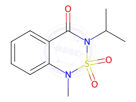Chemical structure of Bentazon-methyl in hexane